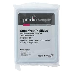 SuperFrost Frosted Microscope Slide 3x1" White 72/Pk