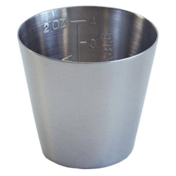 Medicine Cup Stainless Steel Silver 2x1.75