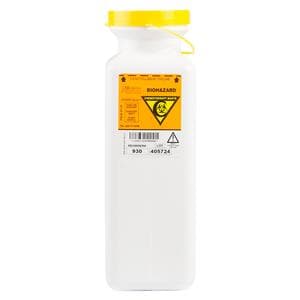 Chemo-Tainer Sharps Container 1.7qt White/Yellow 3.5x3.5x10" Lk Cp Plypro 20/Ca