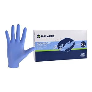 Aquasoft Nitrile Exam Gloves X-Large Blue Non-Sterile