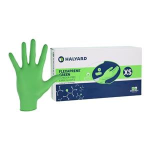 Flexaprene Green Chloroprene Exam Gloves X-Small Green Non-Sterile