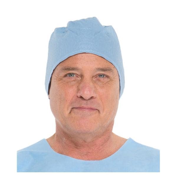 Surgical Cap Large Blue 100/Bx