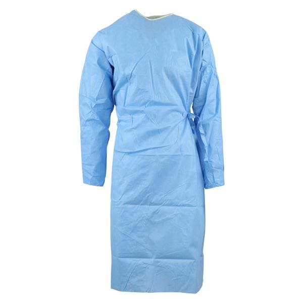 Evolution 4 Surgical Gown SMS Fabric Standard / Large Blue/Yellow Neckband 36/Ca