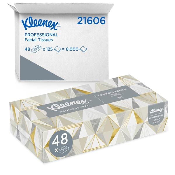 Kleenex Facial Tissue White 2 Ply 125/Bx