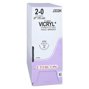 Vicryl Suture 2-0 27" Polyglactin 910 Braid CT-2 Violet 36/Bx