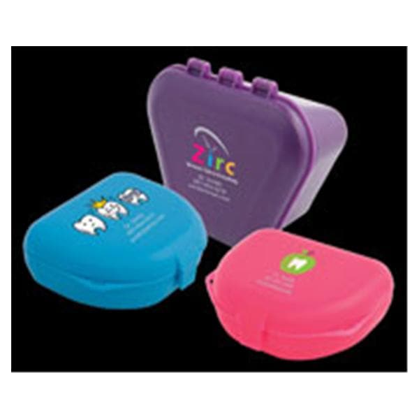 Imprinted Retainer Box Nonvented 1 in Neon Blue 24/Bg