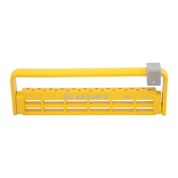 Steri-Bur Guard Bur Block 22 Hole Yellow Ea