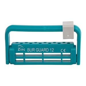 Steri-Bur Guard Bur Block Antimicrobial Microban 12 Hole Teal Detachable Lid Ea