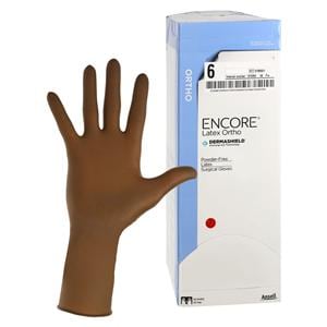 Encore Orthopaedic Surgical Gloves 6 Brown