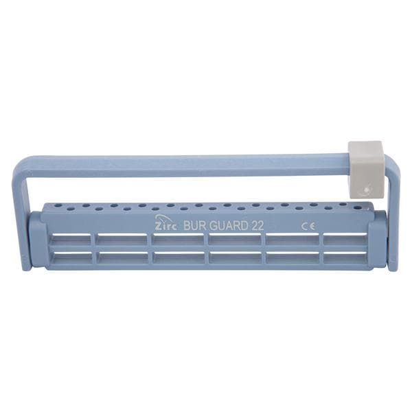 Steri-Bur Guard Bur Block Antimicrobial Microban 22 Hole Blue Detachable Lid Ea