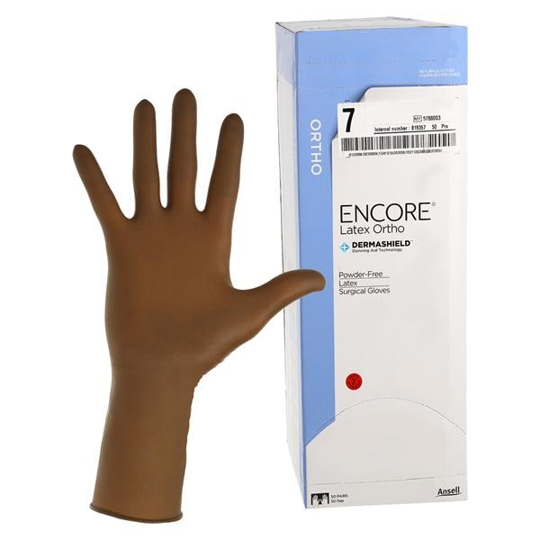 Encore Orthopaedic Surgical Gloves 7 Brown