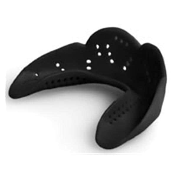 SISU Junior Mouth Guard Strapless Charcoal Black Ages 7-11 Youth 12/Bx