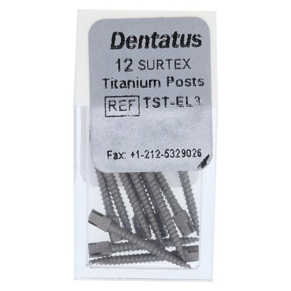 Surtex Posts Titanium 1.35 mm Parallel Sided & Tapered End EL3 12/Bx