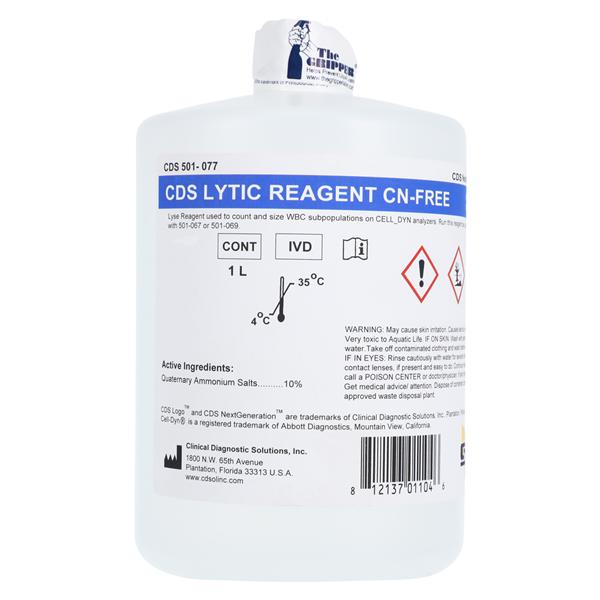 Lytic Reagent 1L For Cell-Dyn 1400/ 1600/ 1700 Ea