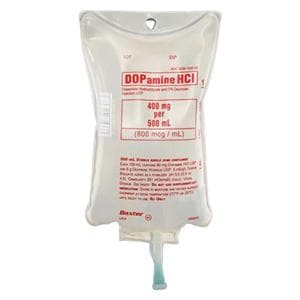 Dopamine HCl in 5% Dextrose Injection 400mg/Bag 800mcg/mL Bag 500mL 12/Package