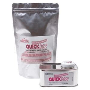 Quickbase Denture Resin Heat Cure #21 Light Red Orange 1Lb/Pk