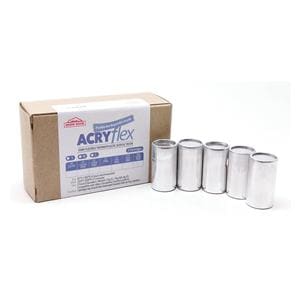 AcryFlex Denture Resins Small 25mm Dark Pink #8A 6-Pack 5/Pk
