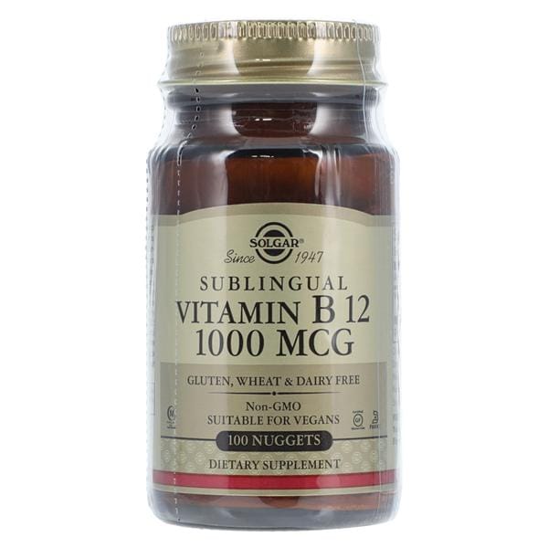 Vitamin B-12 Supplement Chewable Nuggets 1000mcg Twist Cap 100/Bt