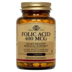 Folic Acid Supplement Tablets Vegetarian/Kosher 400mcg 250/Bt