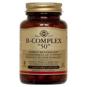 B-Complex "50" Adult Supplement Vegicaps Vegetarian/Kosher 100/Bt