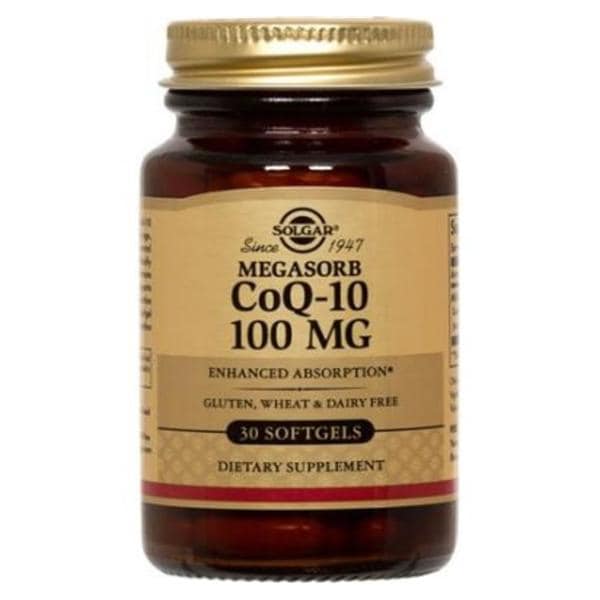 Coenzyme Q-10 Supplement Softgels Vegetarian/Kosher 100mg 30/Bt