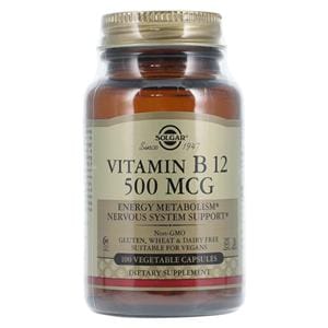 Vitamin B-12 Adult Supplement Tablets Vegetarian/Kosher 500mcg 100/Bt