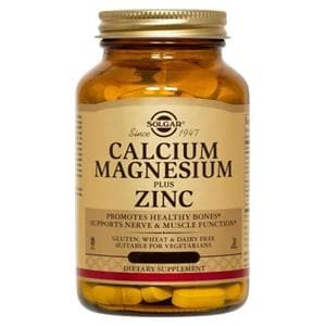 Calcium Magnesium/Zinc Supplement Tablets Vegetarian/Kosher 250/bt
