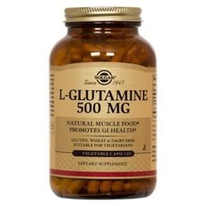 L-Glutamine Adult Supplement Vegicaps Vegetarian/Kosher 500mg 100/Bt