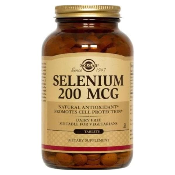 Selenium Supplement Tablets Vegetarian/Kosher 200mcg 100/Bt