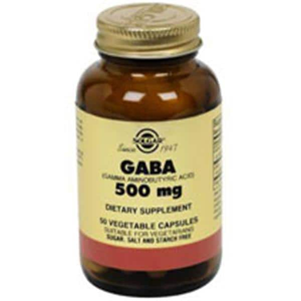 Gaba Supplement Vegicaps 500mg 50/Bt