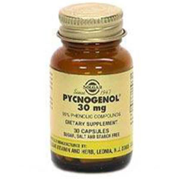 Pycnogenol Supplement Vegicaps Vegetarian/Kosher 30mg 60/Bt