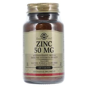 Zinc 50 Supplement Tablets Vegetarian/Kosher 50mg 100/Bt