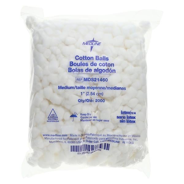 Cotton Ball Non Sterile Medium 4000/Ca