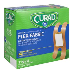 Curad Bandage Fabric 3x1.5" Flesh Sterile 100/Bx