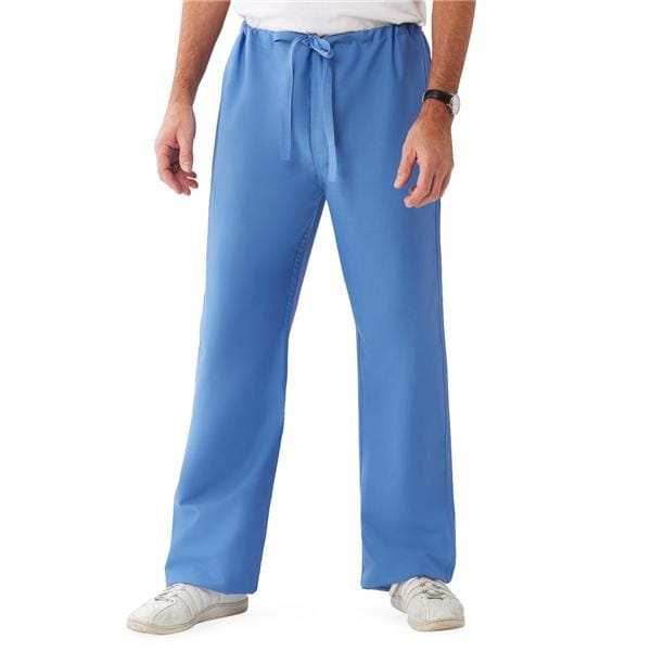 Scrub Pant 65% Polyester / 35% Cotton 1 Pocket Medium Ceil Blue Unisex Ea