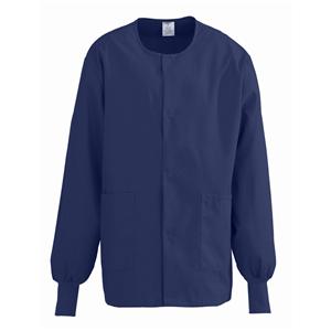 ComfortEase Warm-Up Jacket 2 Pockets Small Navy Unisex Ea