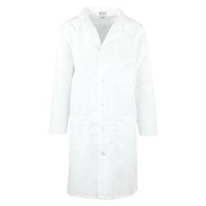 Lab Coat 3 Pockets Long Sleeves 41 in Medium White Unisex Ea