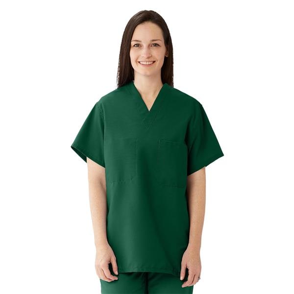 Scrub Shirt 1 Pocket Set-In Sleeves X-Large Evergreen Unisex Ea