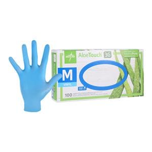 AloeTouch 3G Vinyl Exam Gloves Medium Green Non-Sterile
