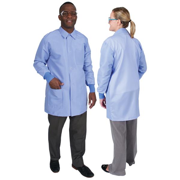DenLine Protection Plus Mid-Length Jacket Lng Tprd Slvs 34 in Small Ceil Ea