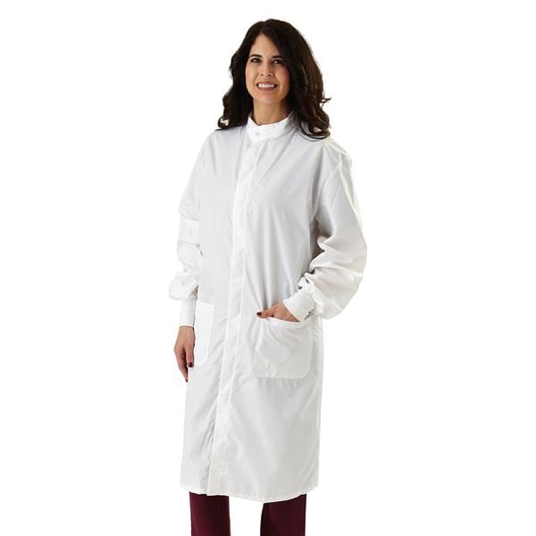 ASEP Barrier Lab Coat 2 Pockets Long Sleeves X-Large White Unisex Ea