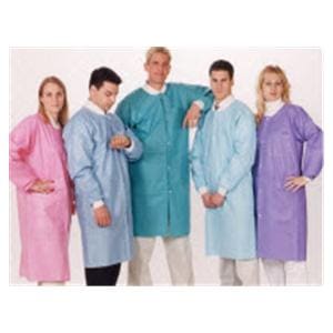 ASEP Barrier Lab Coat 1 Pocket Long Sleeves 4X Large White Unisex Ea