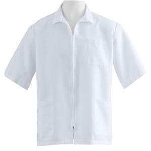 Smock 3 Pockets Short Sleeves Medium White Unisex Ea