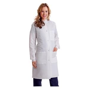 ResiStat Protective Lab Coat 3 Pockets Long Sleeves 5X Large White Womens Ea