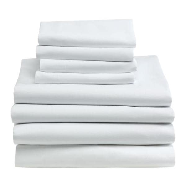 Flat Sheet White 55% Cotton/45% Polyester 60x115