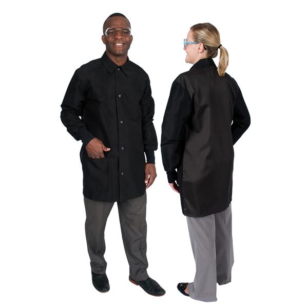 DenLine Protection Plus Mid-Length Jacket 3 Pockets 34 in X-Large Blk Unisex Ea