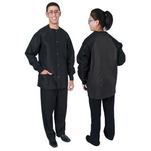 DenLine Protection Plus II Short Jacket 3 Pockets 31.5 in Small Black Unisex Ea