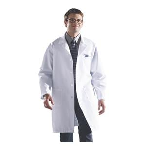 Lab Coat 3 Pockets Long Sleeves 41 in X-Large White Unisex Ea
