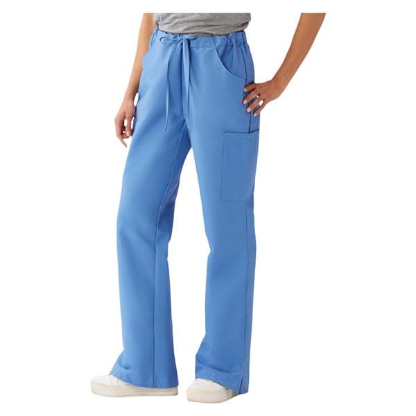 Scrub Pant 4 Pockets Large Ceil Blue Unisex Ea