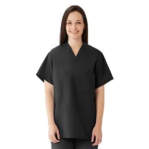 Scrub Shirt 1 Pocket Set-In Sleeves X-Large Black Unisex Ea